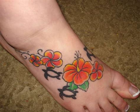 30 Amazing Flower Tattoos On Foot