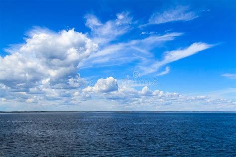 Sky White Sea Stock Image Image Of Idyllic Clouds 77561615