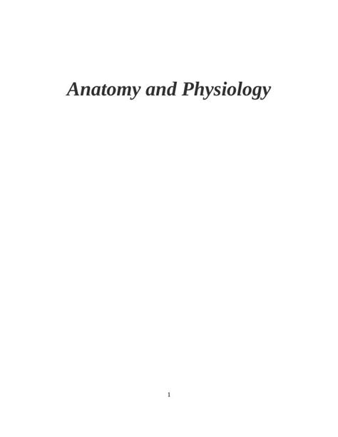 Anatomy And Physiology Study Material Desklib