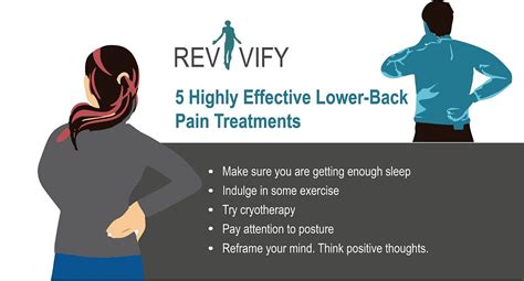 5 Highly Effective Lower Back Pain Treatments By Revivify Your Body