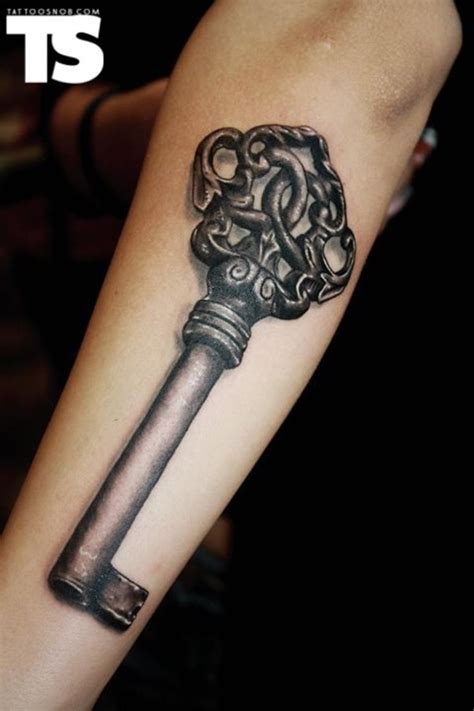 100 Mysterious Key Tattoo Designs For Your Lock