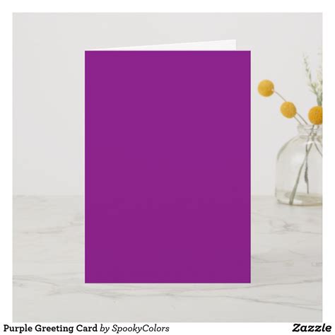 Purple Greeting Card Greeting Cards Custom Greeting