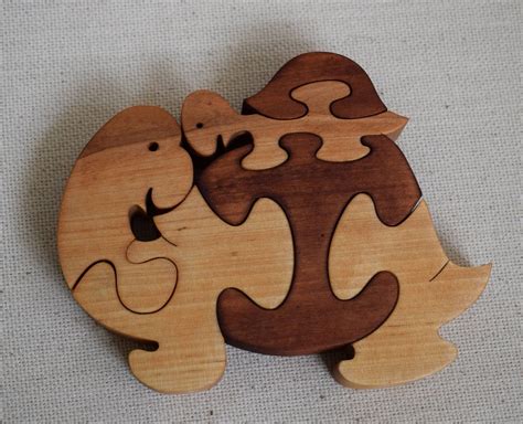 Turtles Wooden Turtle Wooden Puzzles Wood Puzzle Animal Etsy
