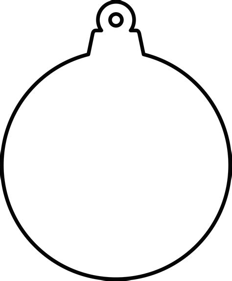 Printable Ornament Outline Where Can We Get The Template For Christmas