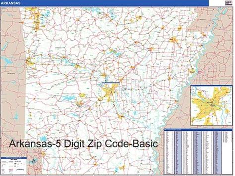 Arkansas Zip Code Map From