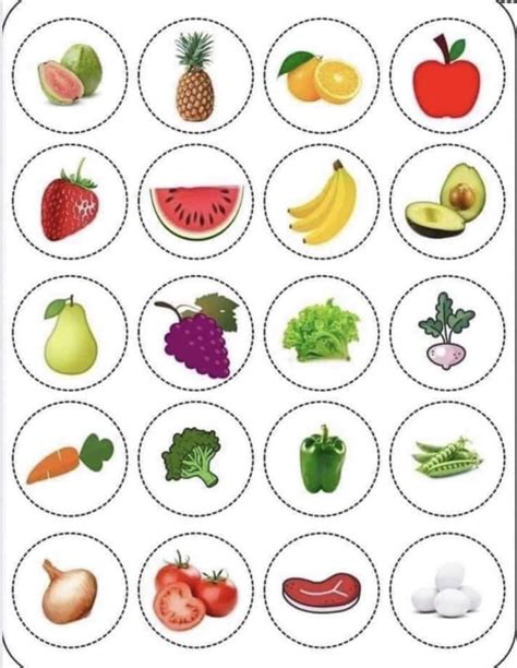 Cartes De Nomenclatures Fruits Legumes Artofit