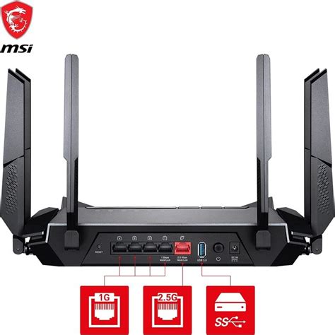 Msi Radix Ax Wifi Tri Band Gaming Router