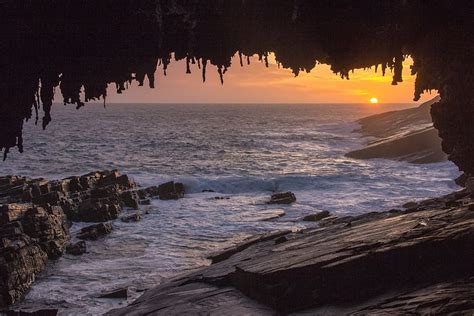Hd Wallpaper Kangaroo Island Australia Cave Sunset South Outdoor