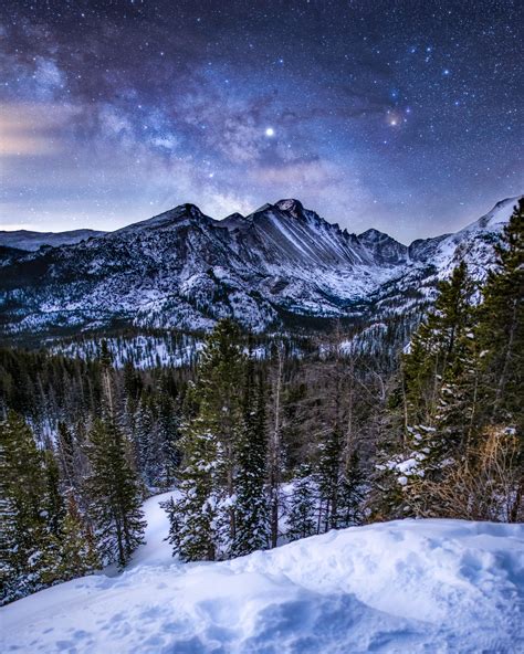 Rocky Mountain National Park Longs Peak Milky Way 4336 X 5421 Oc