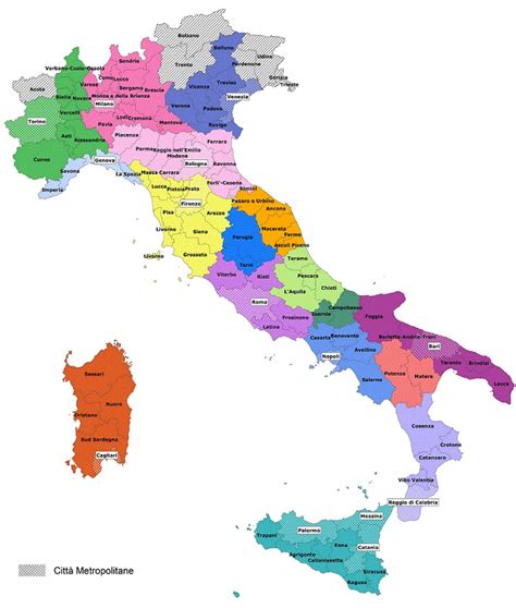 Cartina Italia Con Regioni E Capoluoghi Da Stampare W