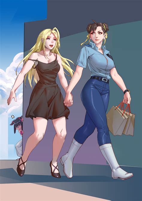 Safebooru 3girls Black Hair Blonde Hair Blue Dress Boots Bracelet