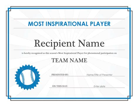 Player Of The Day Certificate Template 1 Templates Example