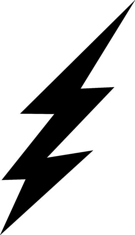 Lightning Bolt Coloring Page Clipart Best