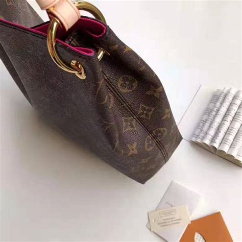 Louis Vuitton Lv Women Graceful Pm Hobo In Classic Monogram Canvas Beige Lulux