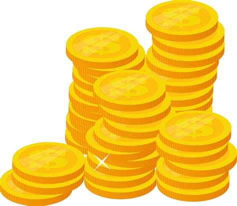 Gold Coins Stack Png