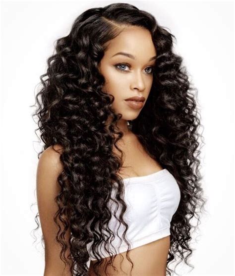 30 Long Hair Deep Wave Curly Weave Hairstyles Fashion Style