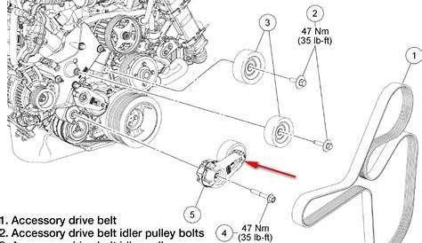 ford truck belt diagram