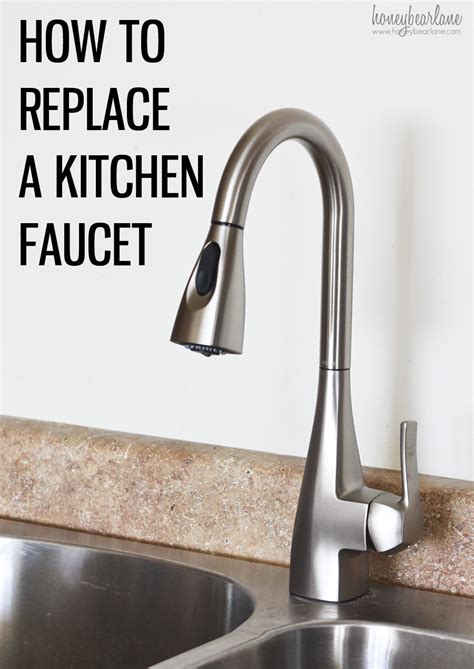 It effectively doubled the size of the pots and baking sheets we can fit in the sink comfortably, and the. How to Replace a Kitchen Faucet - Honeybear Lane