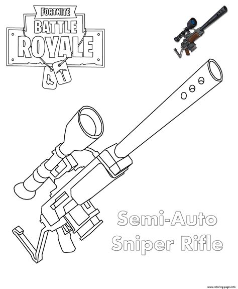 Fortnite Scar Coloring Pages