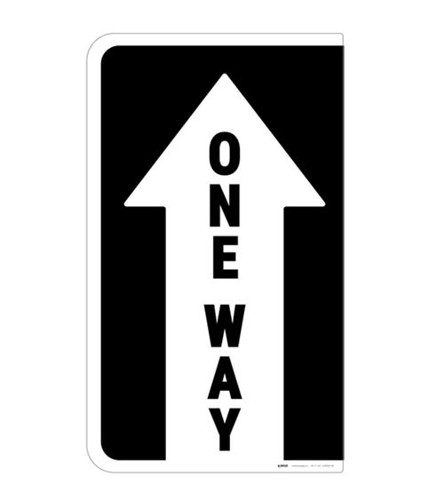One Way Arrow Floor Marking Sign