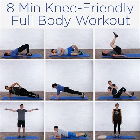 8 Min Knee Friendly Full Body Workout Fitness Body Workout Full
