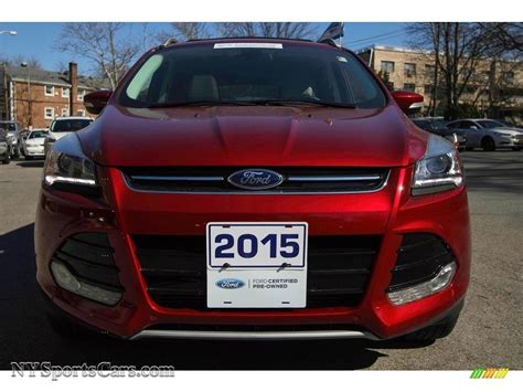 2015 Ford Escape Titanium 4wd In Ruby Red Metallic Photo 2 B54306