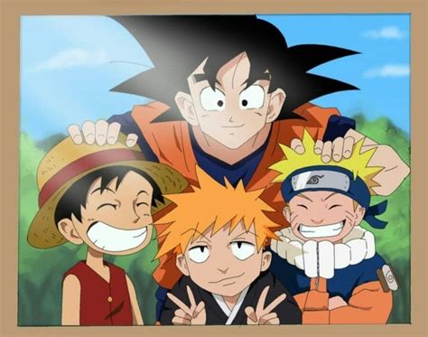 10000ダウンロード済み√ One Piece Dragon Ball Z Naruto Bleach Crossover 126497