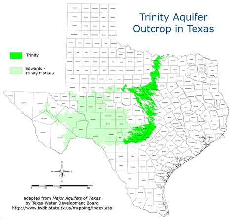 Texas Water Development Board Well Map Printable Maps