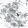 Lageplan & Schwarzplan von Hanau zum Download als PDF, DWG Plan, 1:100 000