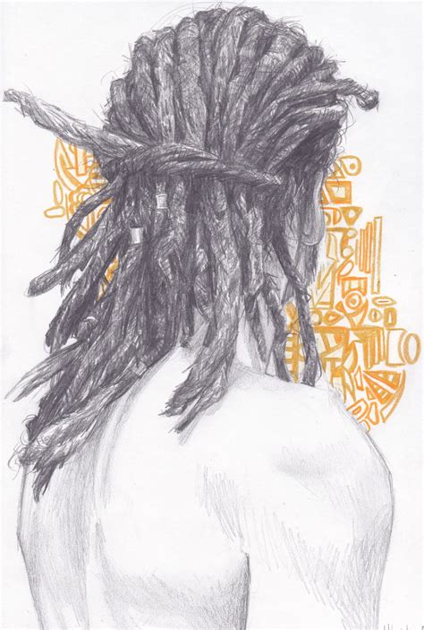 dreads this on a guy from the back ahhhhh huge turn on art sketches art drawings rasta art