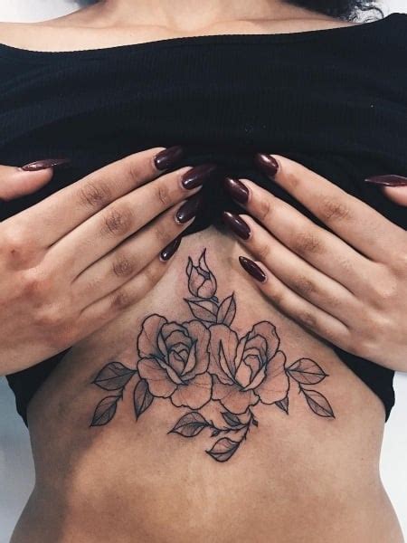 35 Sexy Underboob Tattoo Designs For Women The Trend Spotter