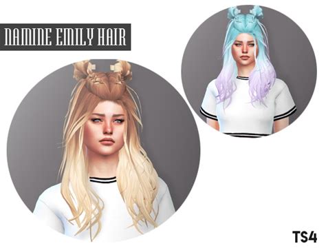 Namine Emily Hair Retextured At Descargas Sims Sims 4 Updates