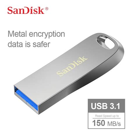 Sandisk 100 Original Genuine Metal Encryption Flash Drive Usb 31 32gb