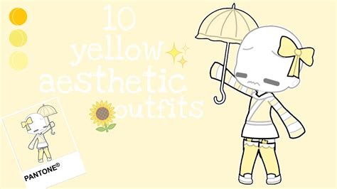 Gacha Life Yellow Outfits