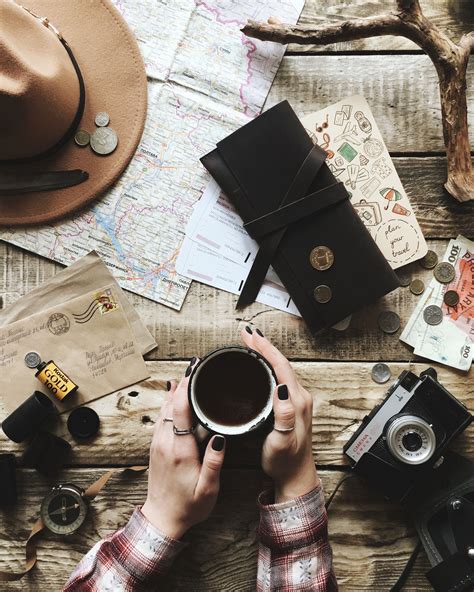 Travelers Things Travel Flatlay Map Compass Travelling Travel