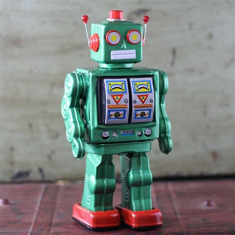Robot Electron Robot Green Tin Robot Ebay
