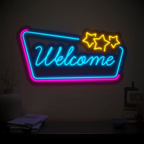 Welcome Neon Led Light Wallmantra