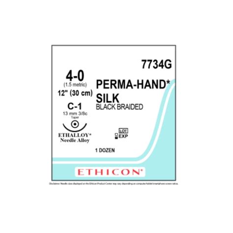 Ethicon Perma Hand Silk Sutures 4md Medical