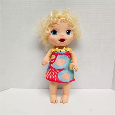 Baby Alive Blonde Curly Hair Super Snacks Snackin Treats Baby Hasbro