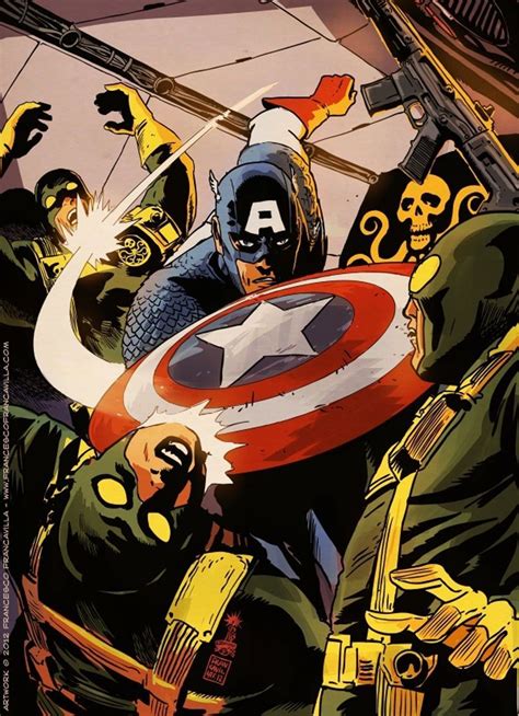 Captain America Vs Hydra Marvel Comics Marvel Quadrinhos