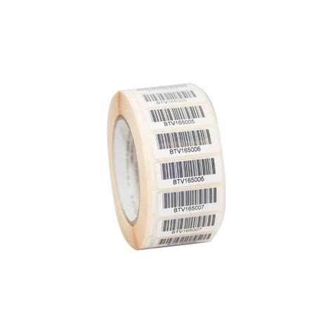 Chromo White Self Adhesive Barcode Label Roll For Barcode Printing Gsm