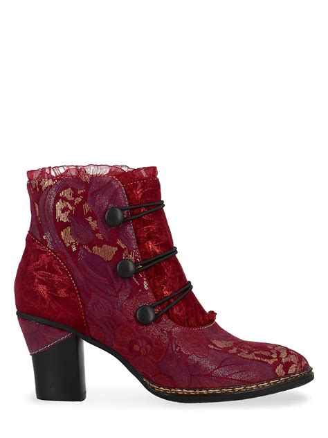 Bootsbottines Laura Vita Amceliao Rouge En Vente Au Meilleur Prix