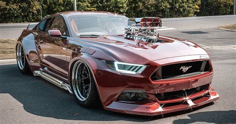 Mustang With A Blower