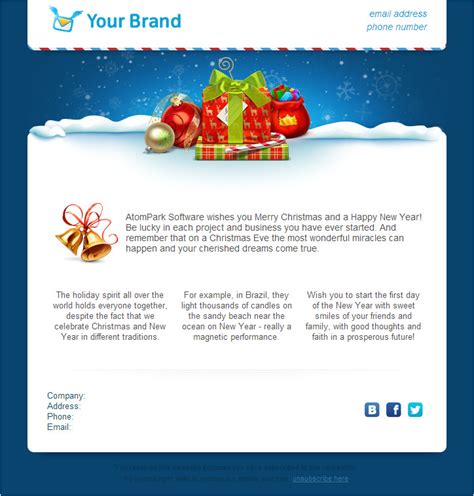 Christmas Email Templates For Outlook Messages Williamson