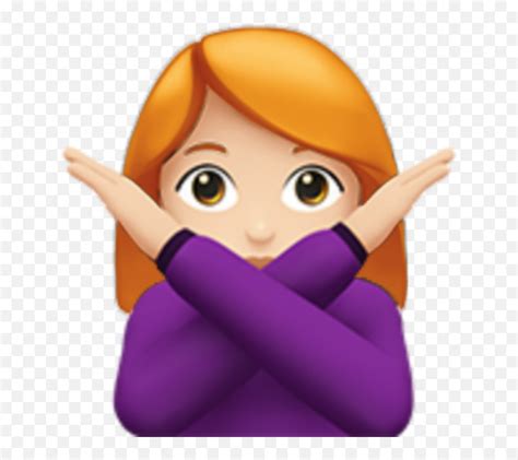 Emojis Girl Ginger Redhead No Gesture Emoji Girl Crossed Arms Ginger Emoji Free Emoji PNG