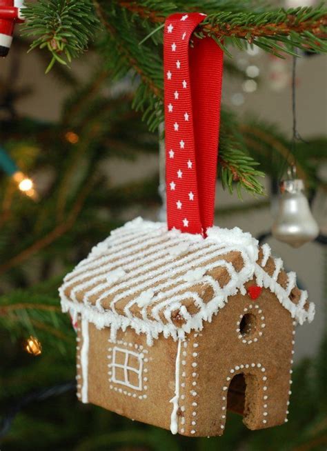 Gingerbread House Tree Ornaments Gingerbread House Diy Christmas