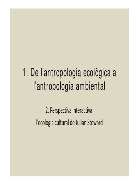 5 Ecologia Cultural Pdf