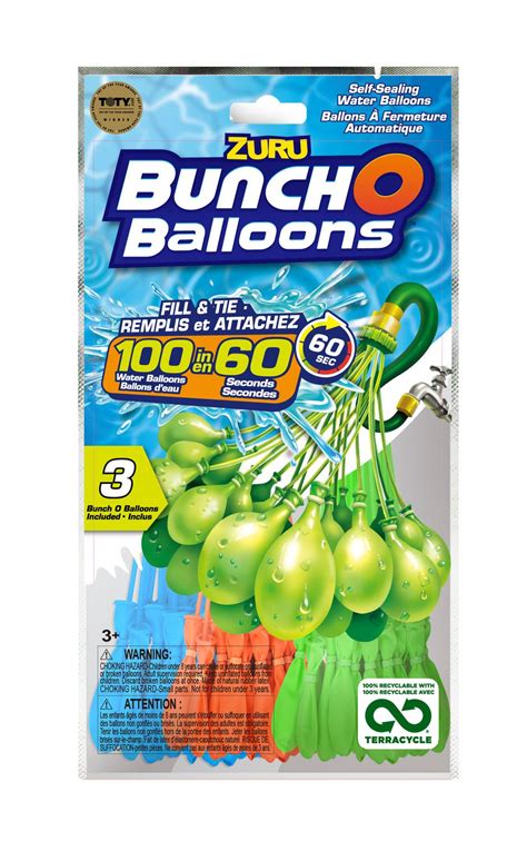 Bunch O Balloons 100 Rapid-Filling Self-Sealing Water Balloons | Walmart Canada