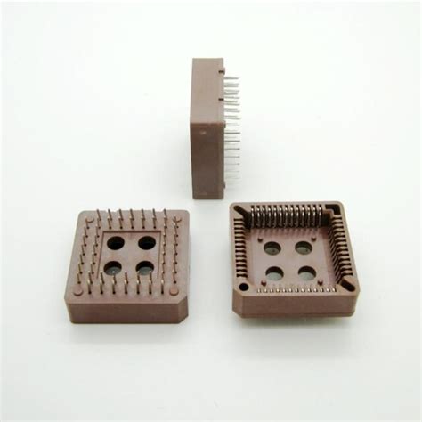 10x Plcc52 52 Pin 52pin Dip Ic Socket Adapter Plcc Converter Brown Ebay