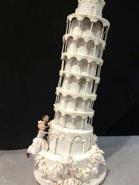 Leaning Tower Cake